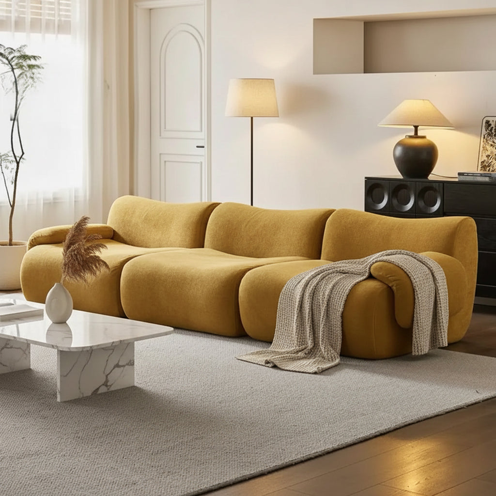 Wabi, canapé d'angle modulaire sherpa Maison ND — vue détaillée 10