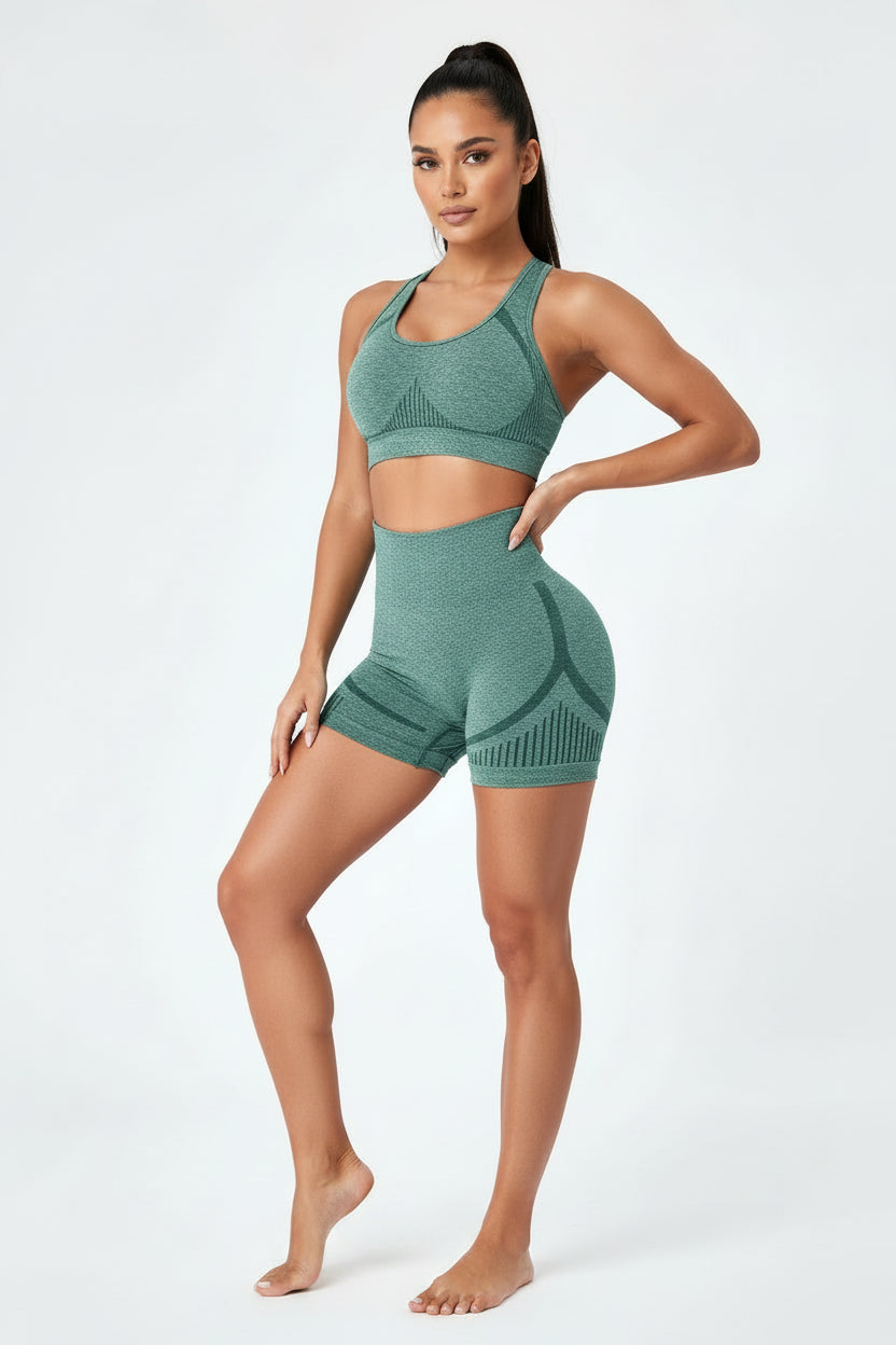 High-Waist Sculpting Yoga Shorts