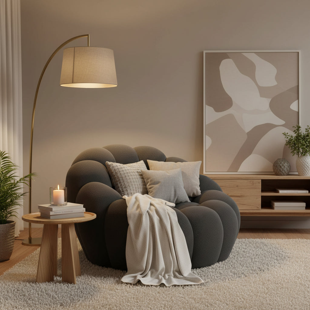 Nimbus, loveseat arrondi style nuage Maison ND — vue détaillée 10