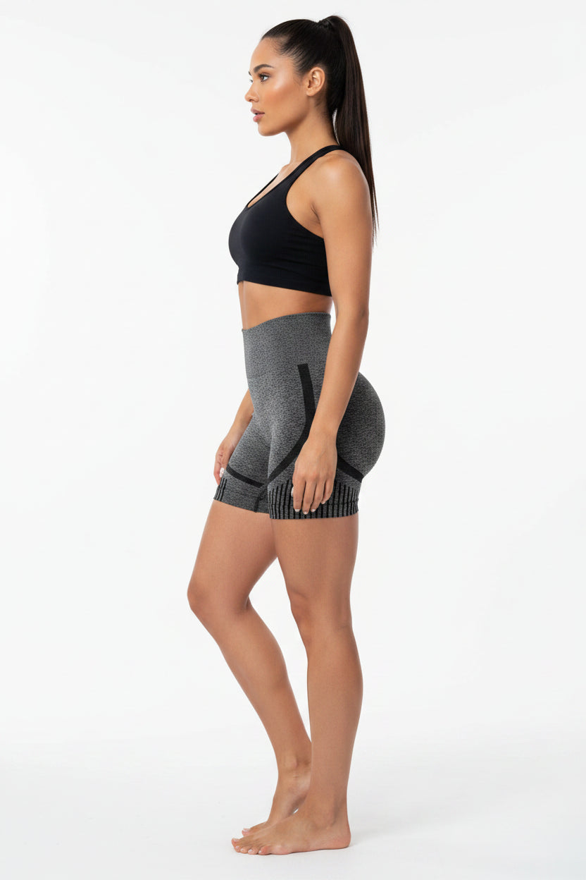 High-Waist Sculpting Yoga Shorts