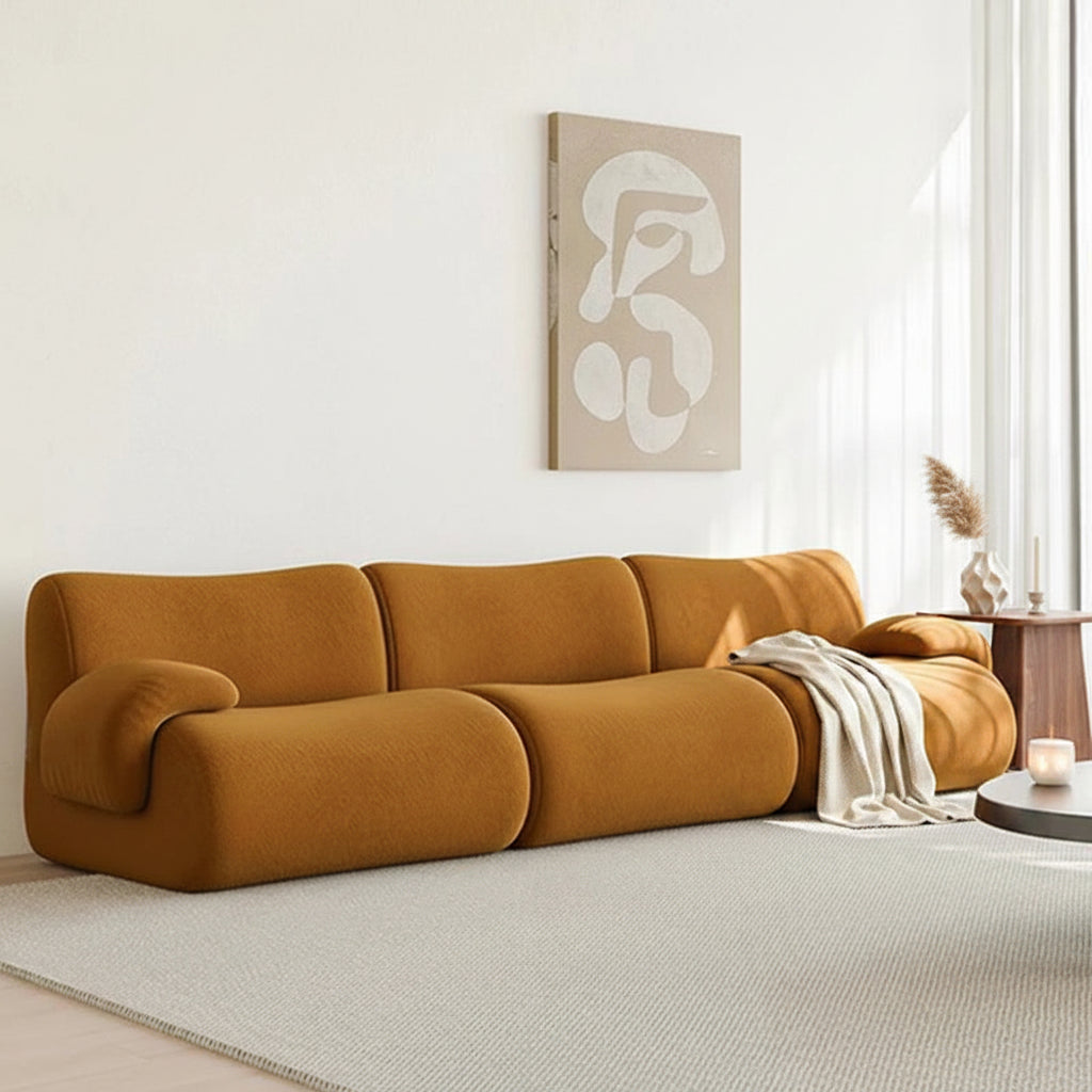 Wabi, canapé d'angle modulaire sherpa Maison ND — vue détaillée 4