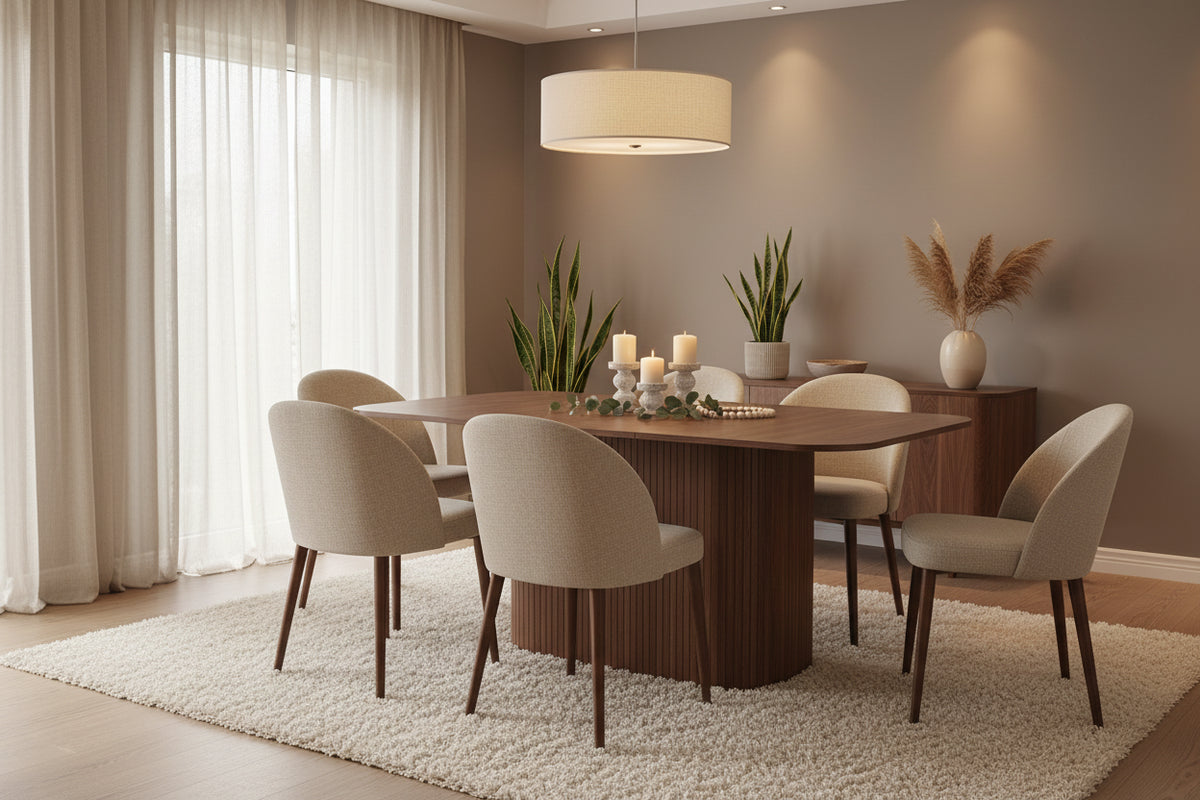 Onde – Table à manger, piètement ondulé