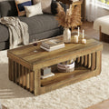 Bramble, table basse deux niveaux Maison ND, avec étagère de rangement