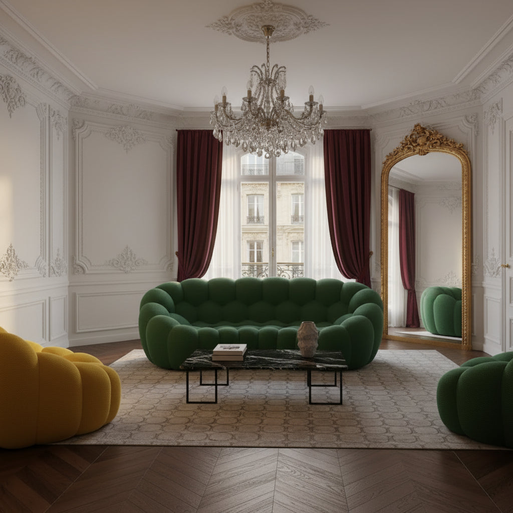 Nimbus, loveseat arrondi style nuage Maison ND — vue détaillée 4