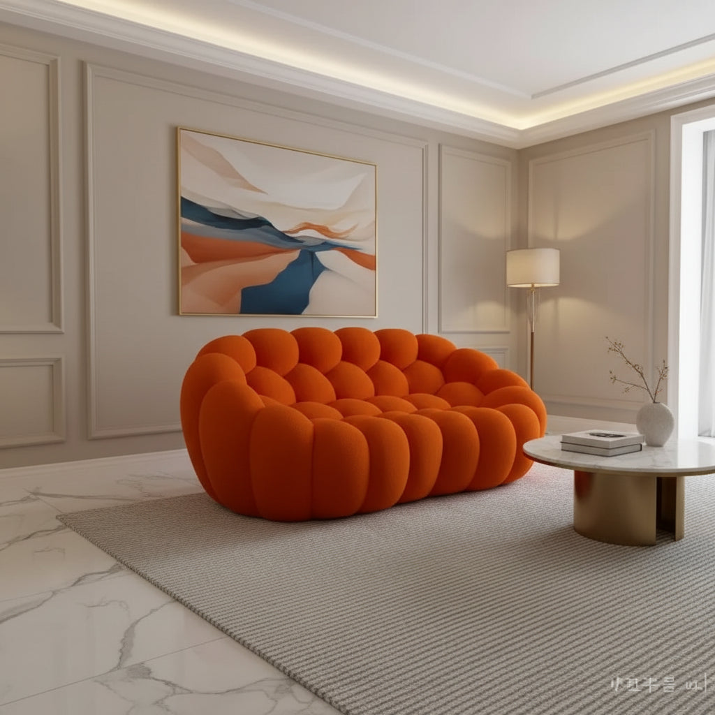 Nimbus, loveseat arrondi style nuage Maison ND — vue détaillée 3
